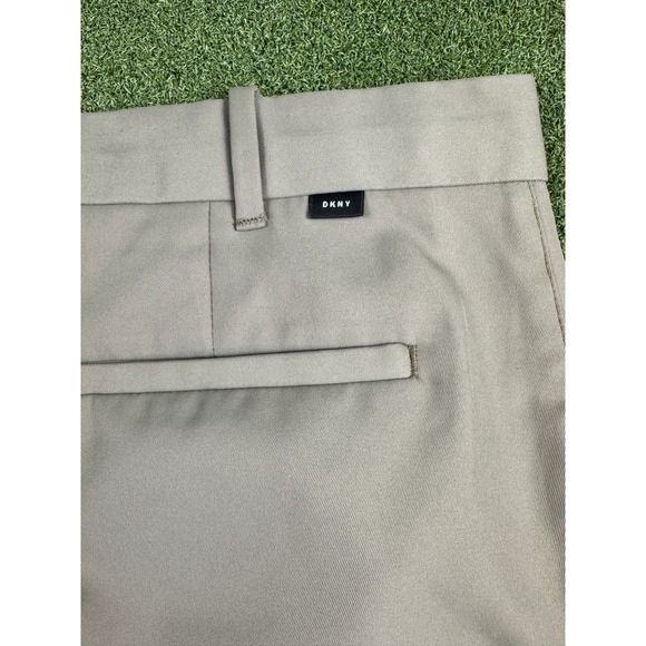 DKNY Mens Khaki Golf Shorts Size 36 Performance Casual Chino 10in - Picture 5 of 15